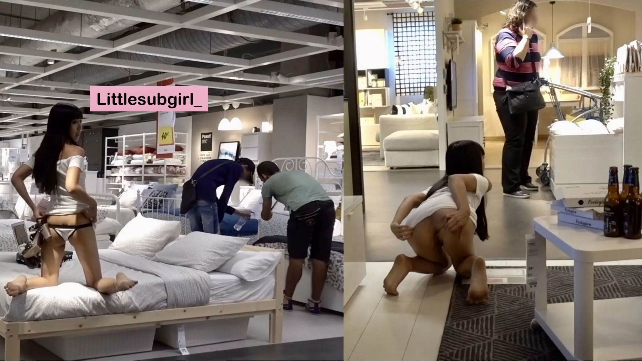 Flashing my ass in public [OC] posted by littlesubgirl_