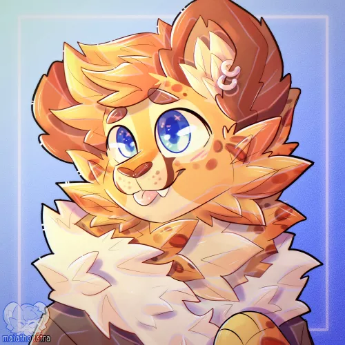 Floof ~ raffle prize for CheetahTequila, art by me @maiathoustra by maiathoustra