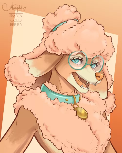 Fluffy Doggo 💞 Posting this girl again because I love her ^^ (@AriaGoldberry) by AriaGoldberry