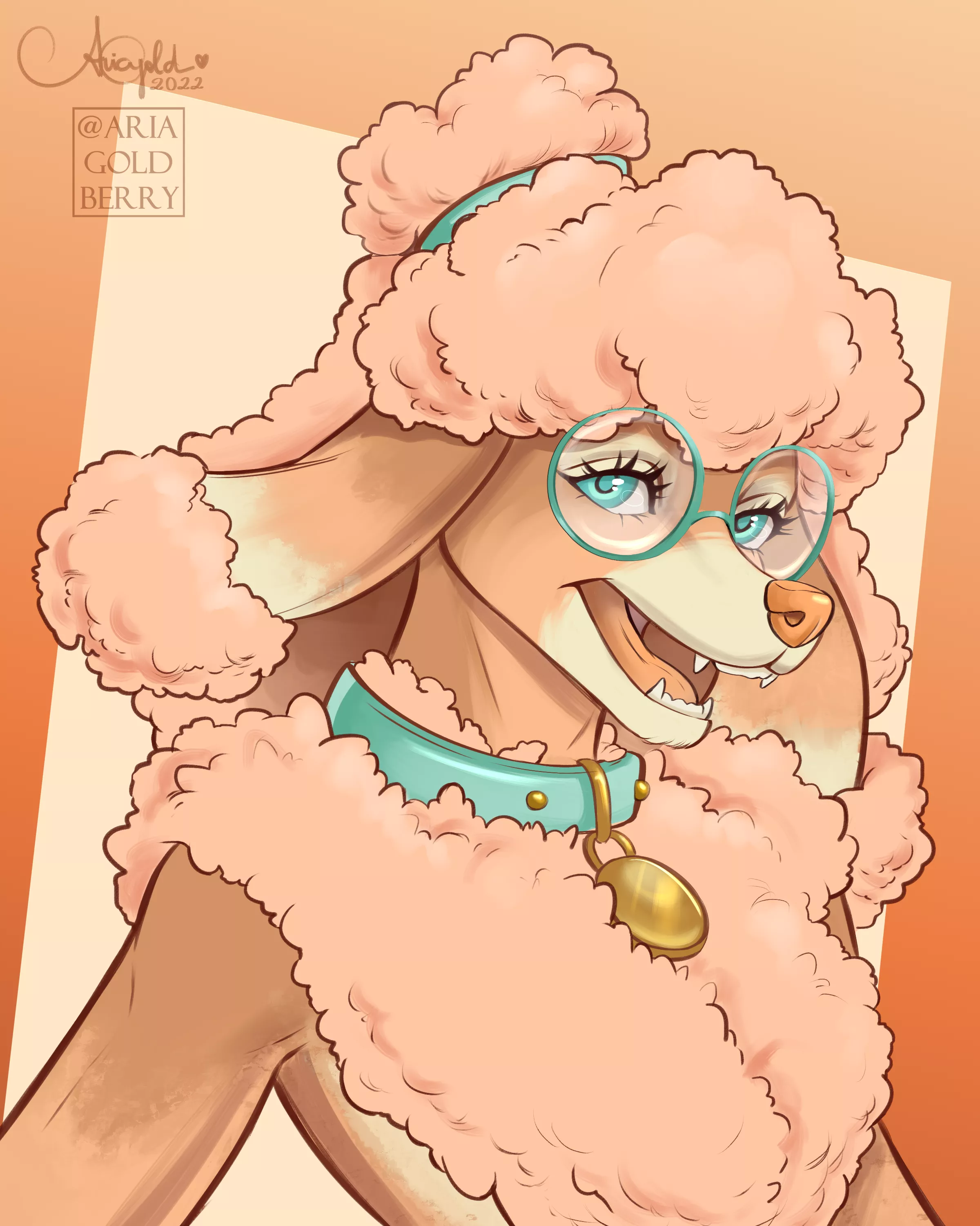 Fluffy Doggo 💞 Posting this girl again because I love her ^^ (@AriaGoldberry) posted by AriaGoldberry