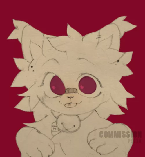fluffy QwQ (art by me, commissions open) by PSE3N