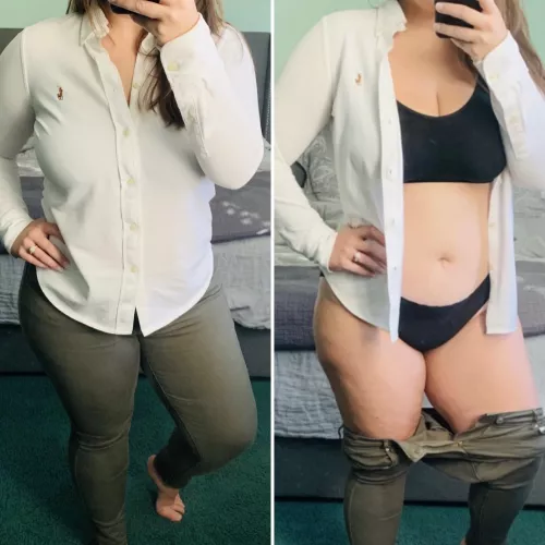 [F]or the guy who wondered what my bra and panties looked like by morganlove681