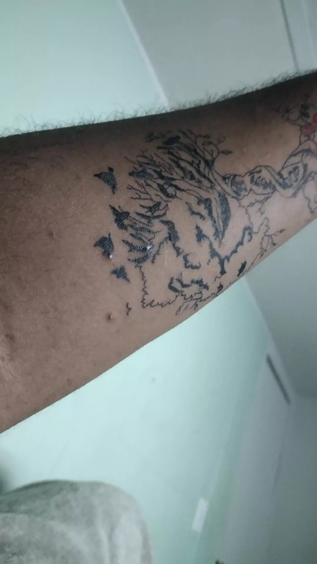 Forbidden pops on my tattoo posted by Dragonborne3029