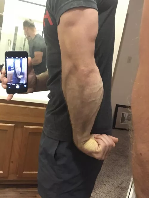 Forearms bigger than upper arms? #goals by Miserable_Ad8606