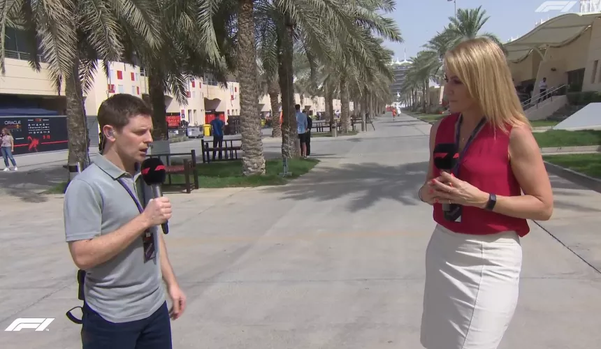 Formula 1 Interviewer by EmpireEraser