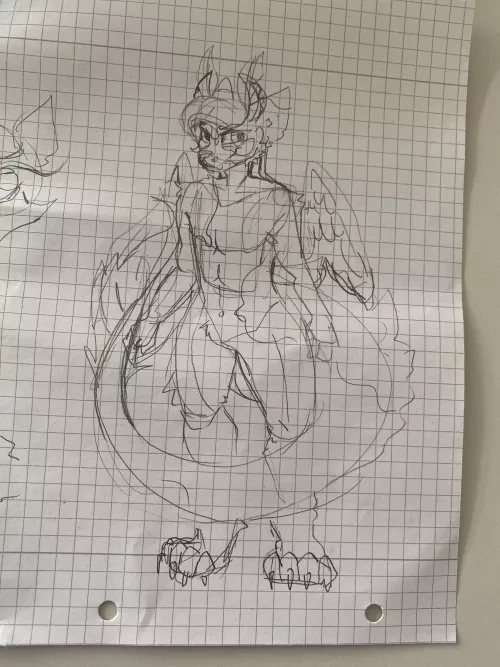 Found this random paper and started doodling Xsolo (while watching turning red 10/10) by Xsolo13