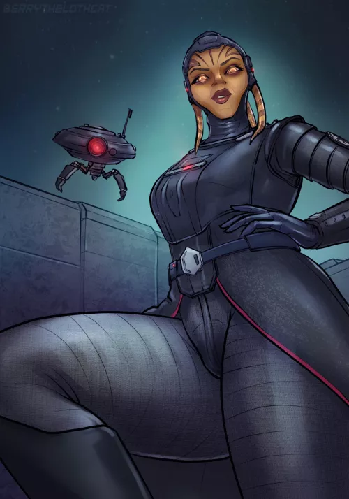 Fourth sister gazing down at you (Berrythelothcat) by Berrythelothcat