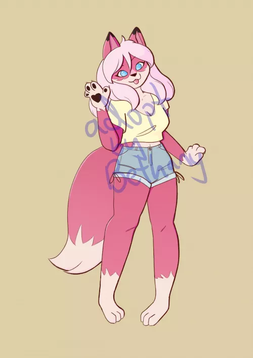 Fox adopt for sale! $30 usd PayPal only (art by me) by BethanyGC-Arts