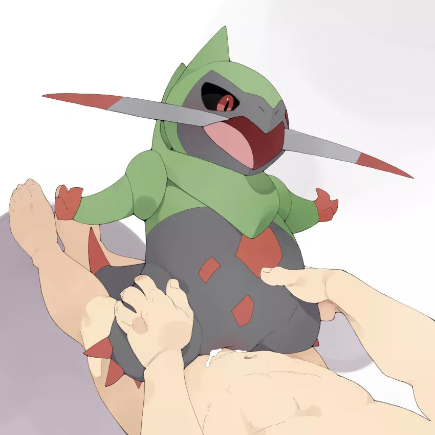 Fraxure. (Youjomodoki) posted by Mr_unga-bunga