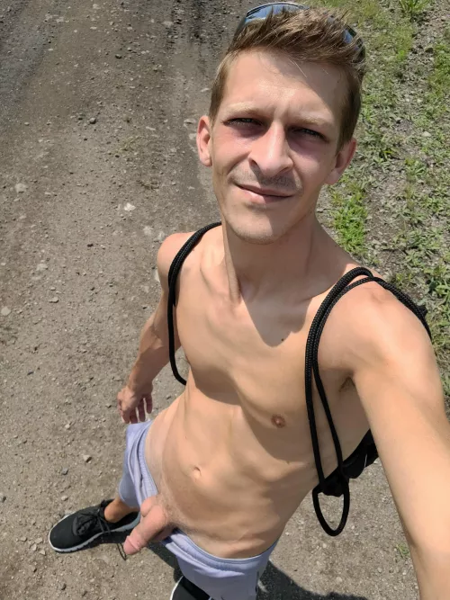 Freeballing during my walk made me horny by JordanWalkerXXX