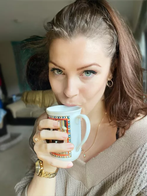 Fresh out of bed enjoying the first cup (37f) by speaking_moistly