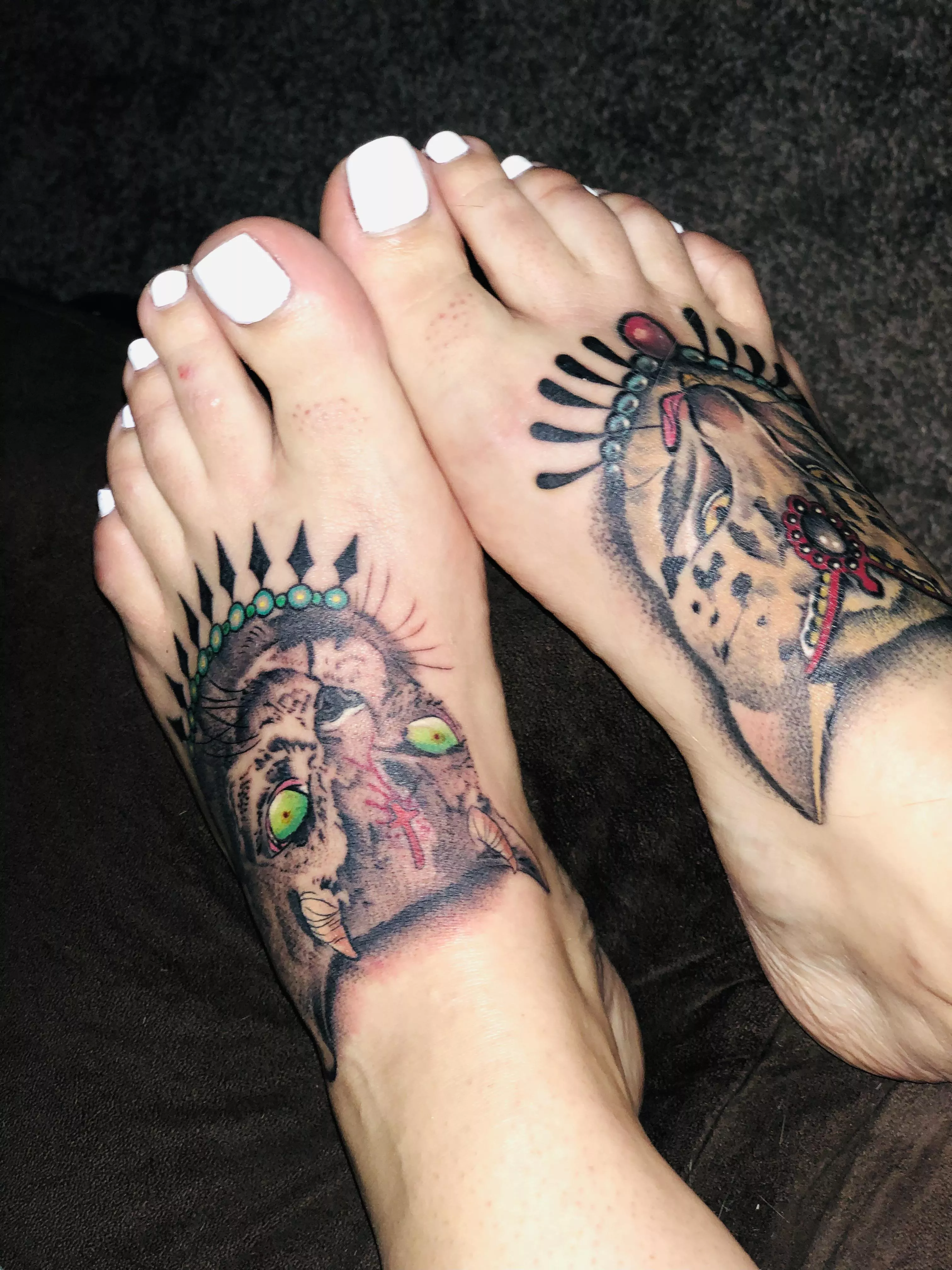 Fresh pedi and ink posted by Prettykittykat89