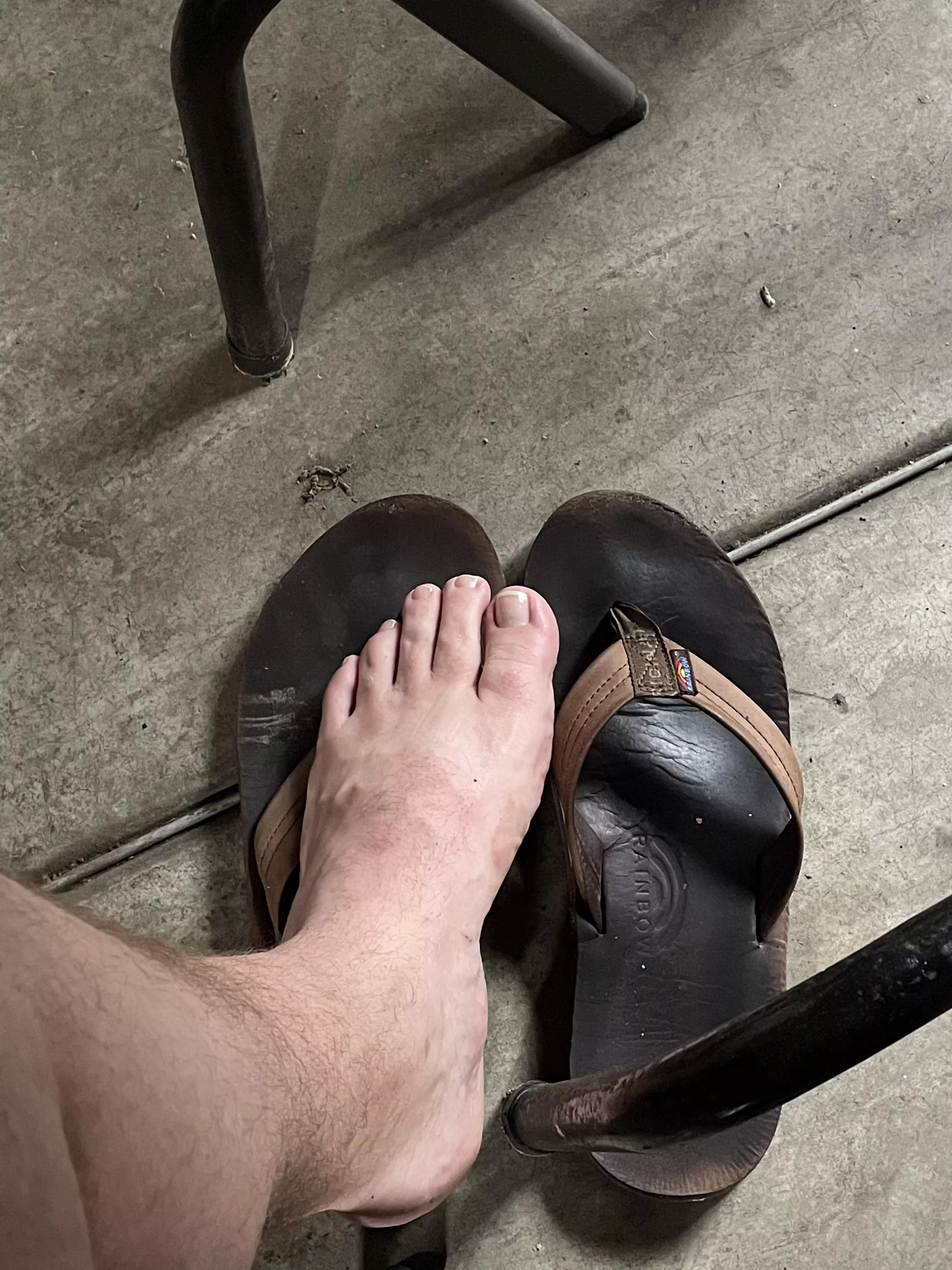 Fresh pedi on the rainbows posted by justabromo