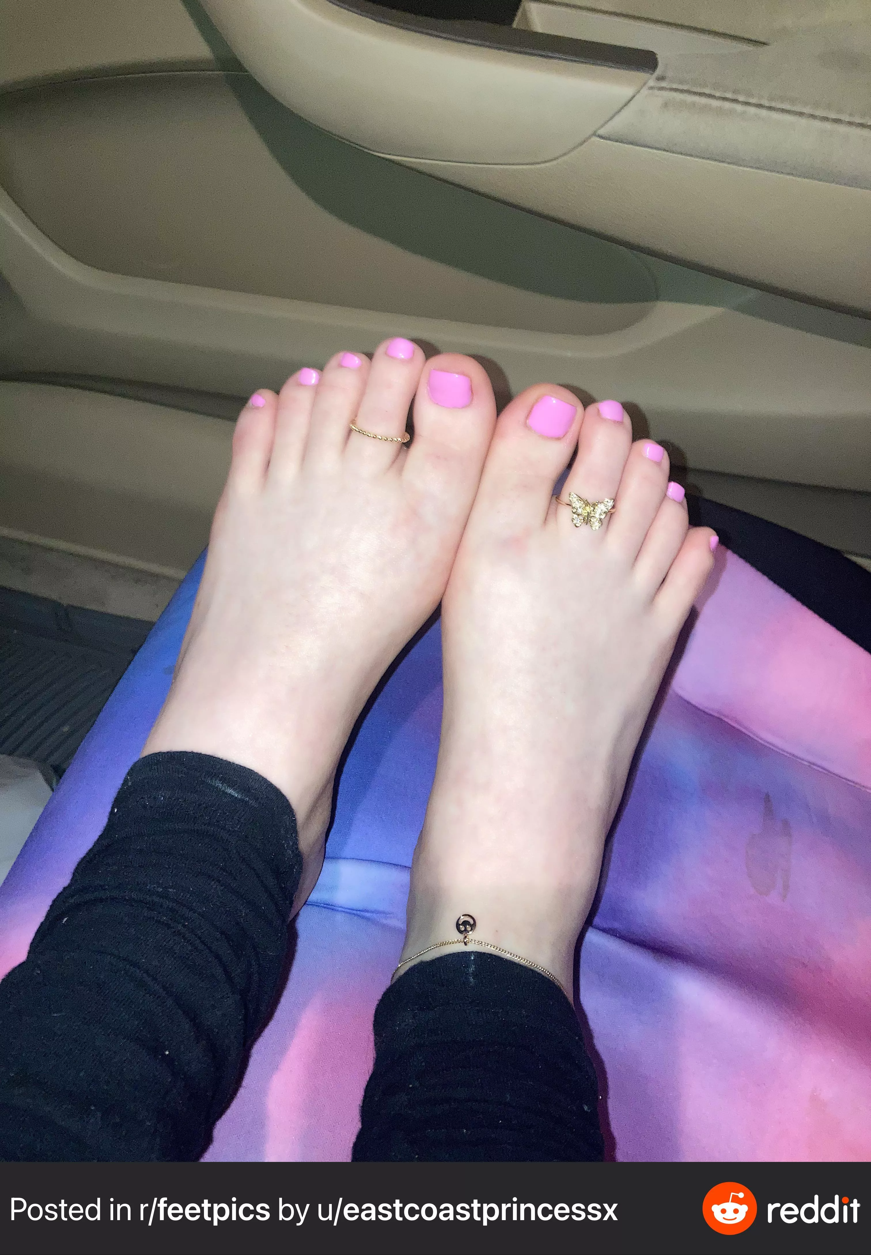 Fresh pedicure 💕✨ posted by eastcoastbitch