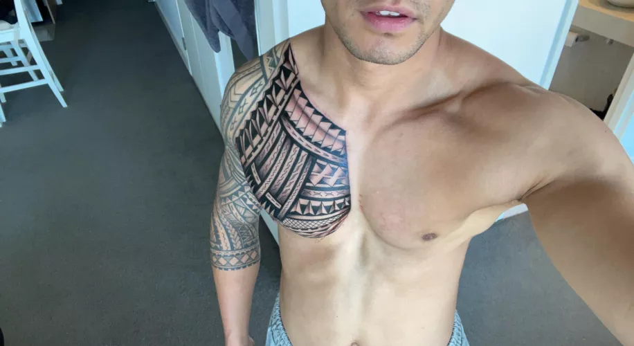 Fresh tattoo!! killed like a bitch but it was so worth it 🤙🏾 by Normal-Two-2676