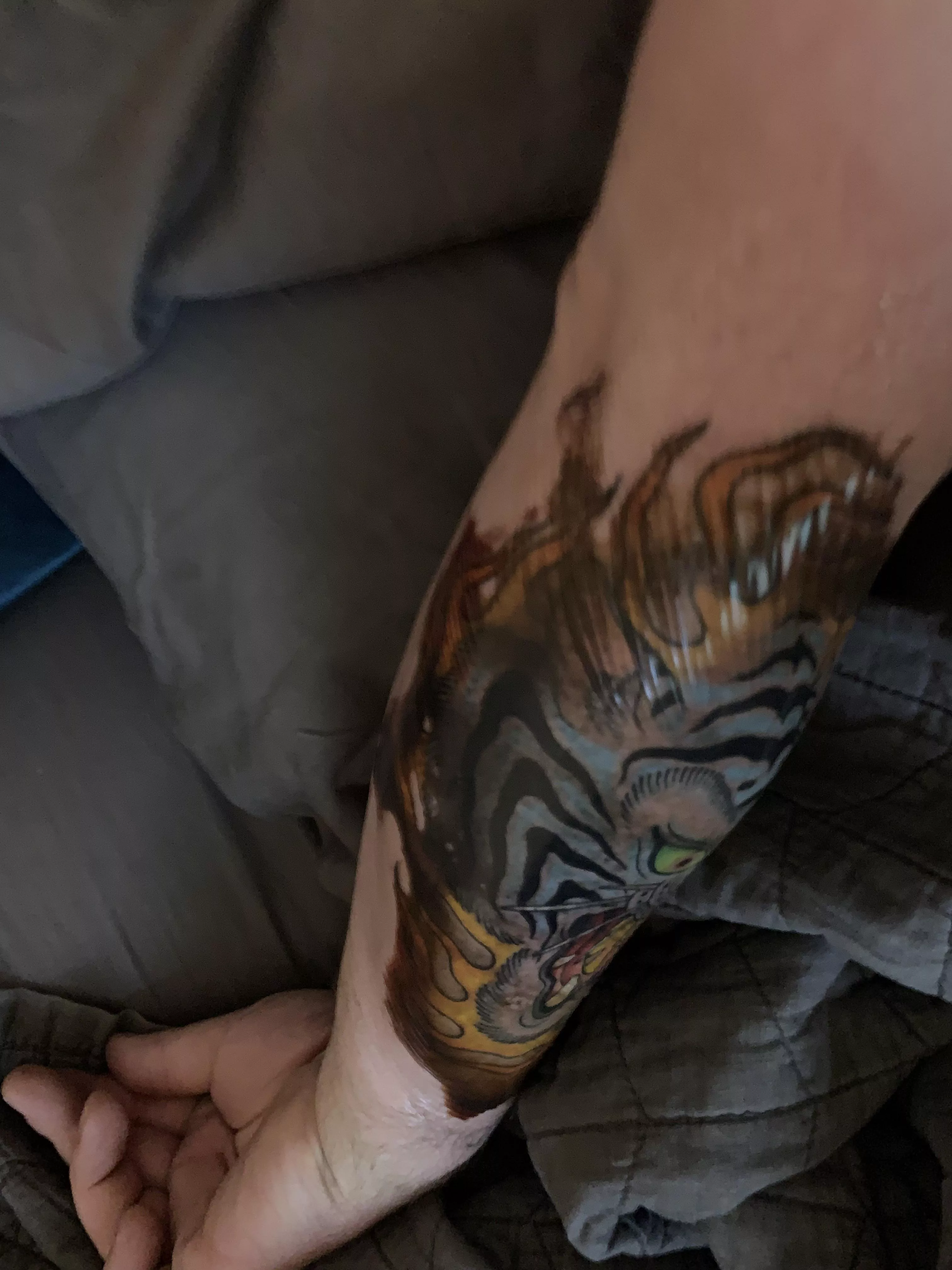 Fresh tattoo+tagoderm=forbidden pop posted by Bobbysawesome