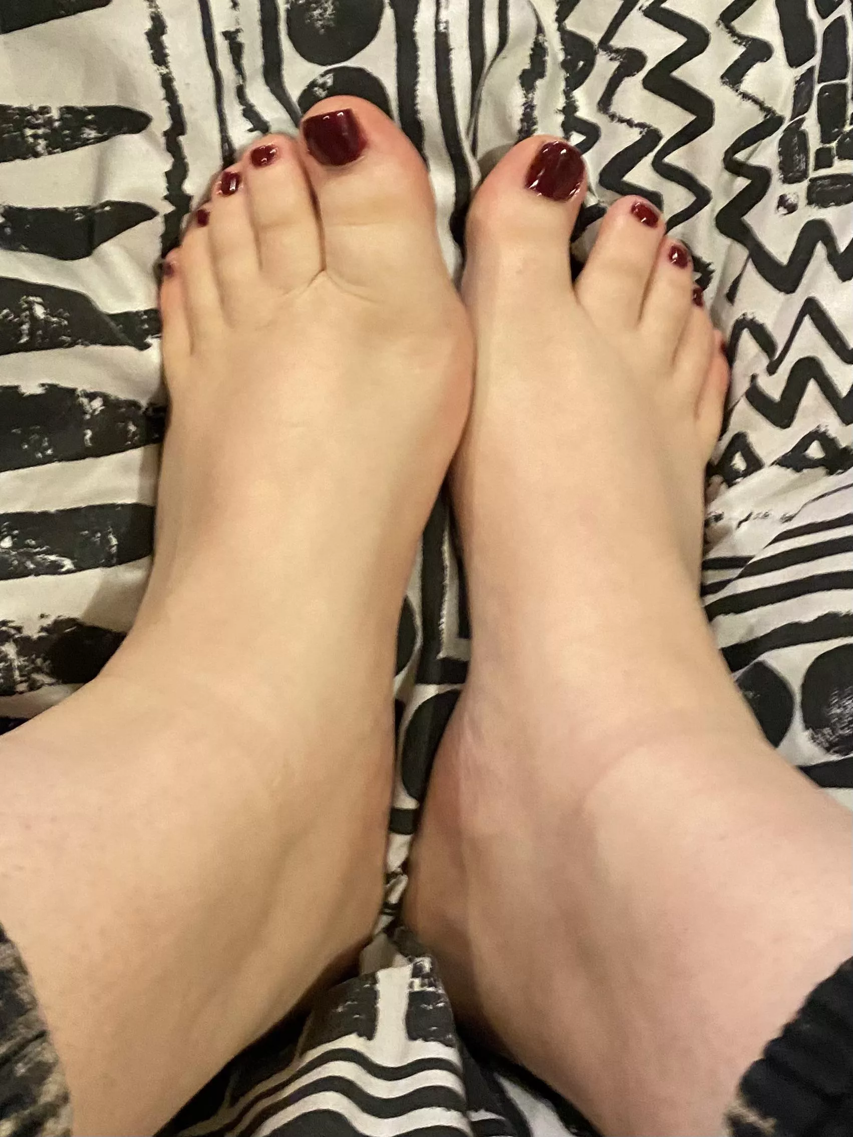 Freshly done toes posted by MysteryBunny2