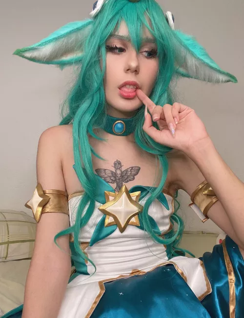 From the celestial dimensions beyond Mount Targon, Soraka by Azukat by realAzukat