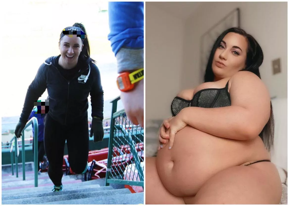 From the tiniest little Spartan athlete running stairs at Fenway Park to an absolutely insatiable pig who can’t stop stuffing herself 🥵 posted by curvagecaseyBBW