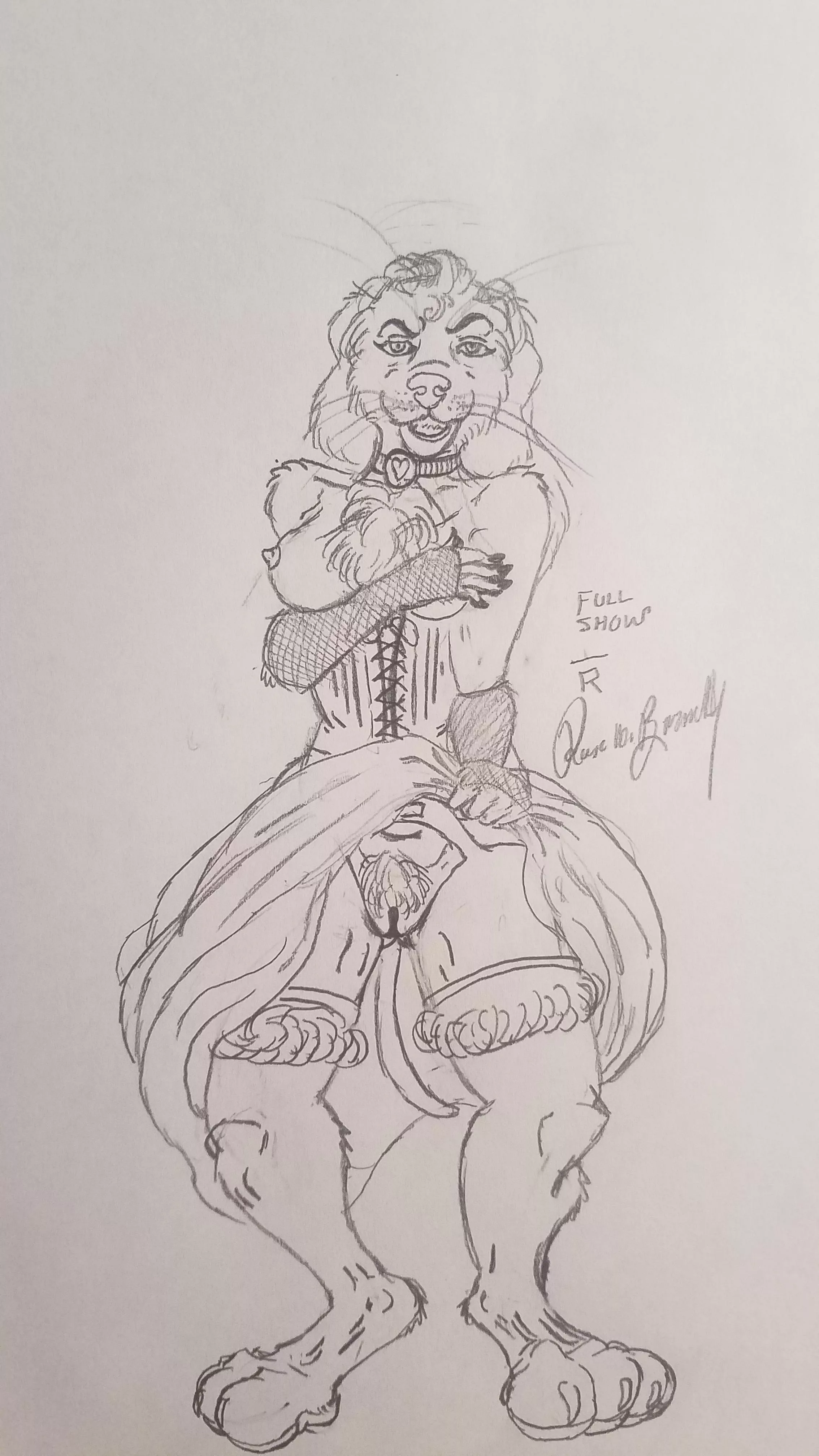 full show [F] (art by me/Bar_R_Arts) posted by TankerPenus