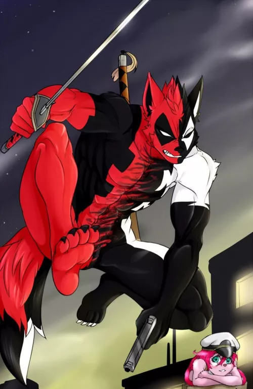 Fullbody commission done for the precious @grizzverine On telegram! (see the coments my dear✨❤️) by Queen-Charlot