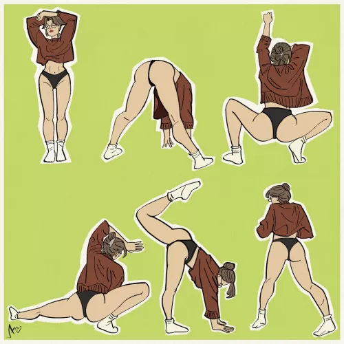 Fun Poses - Art by Me. by EroticRex