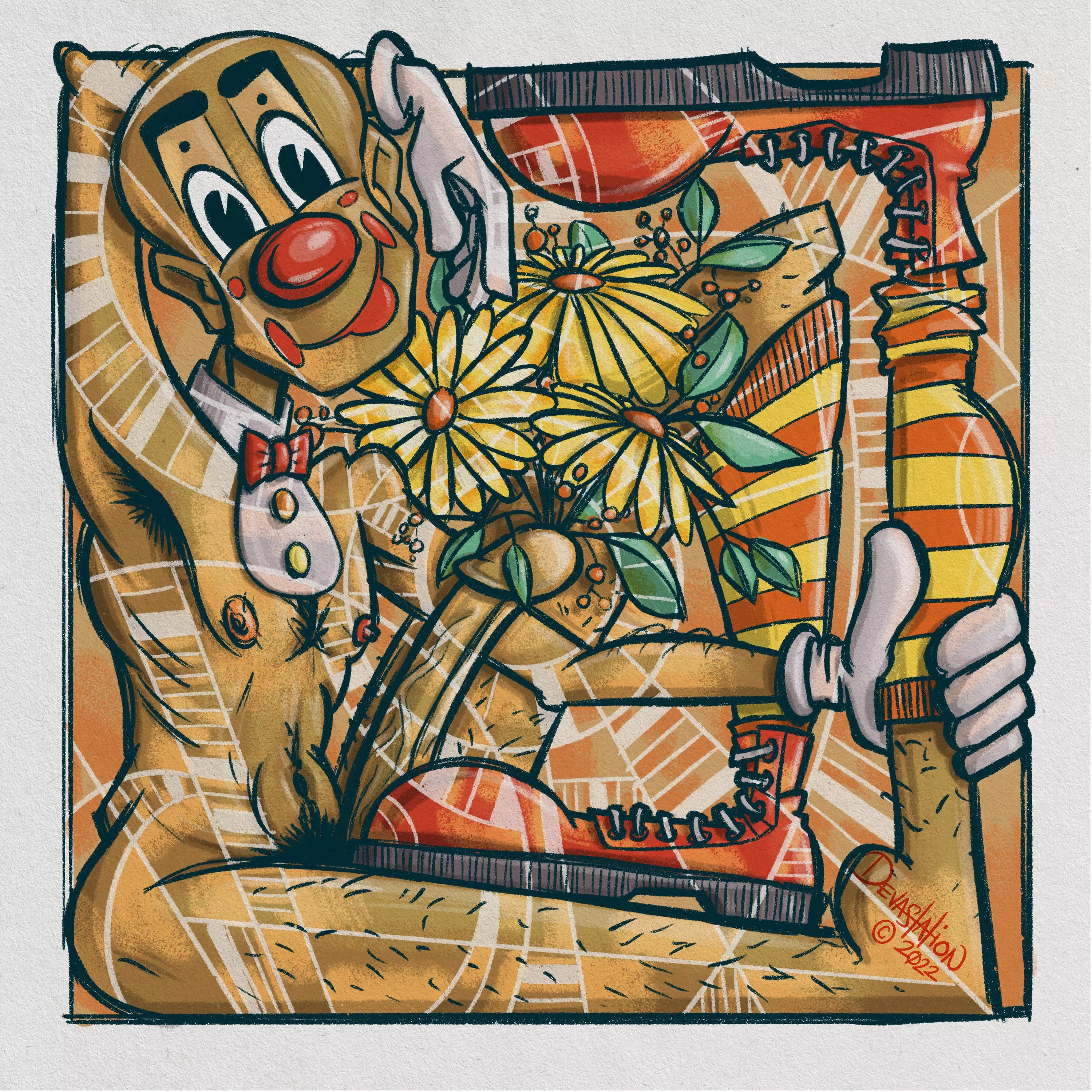 Funny Bone! (original artwork by me: Sandy Devastation) posted by Sandy-Devastation