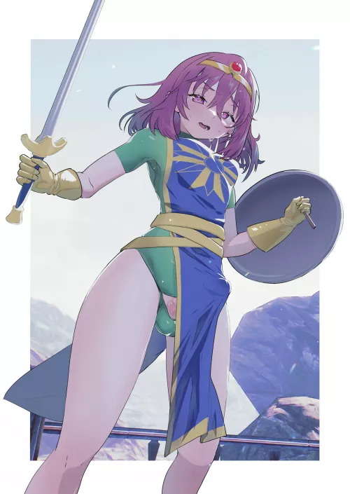 Futa Hero Has a Wardrobe Malfunction (afterlife_F) [Original] by DoctorHeliolisk