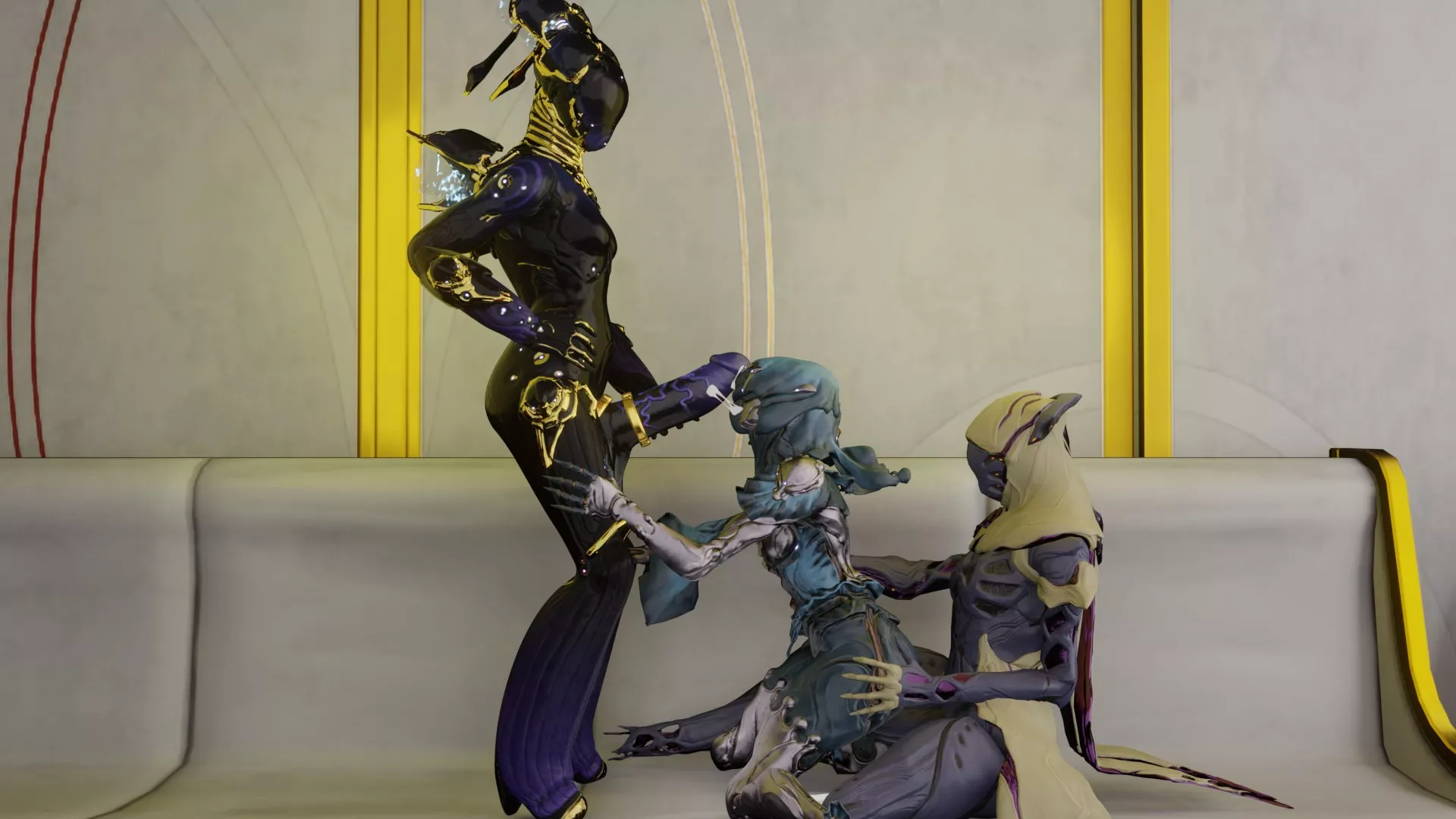 [Futa Nova + Futa Wisp + Yareli] Yareli Knows Her Place (Snibo-kun) posted by Darthmufin