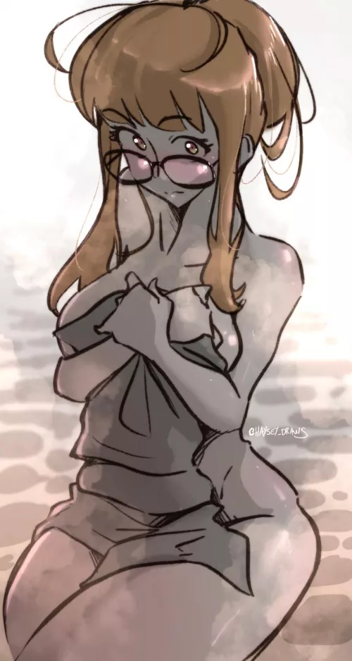 Futaba with a towel (@haysey_draws) by Gremr0ck