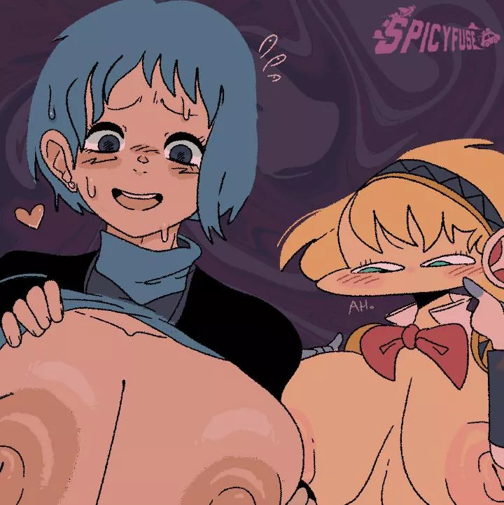 Fuuka and Aigis (SPICYFUSE) posted by waifuPalace