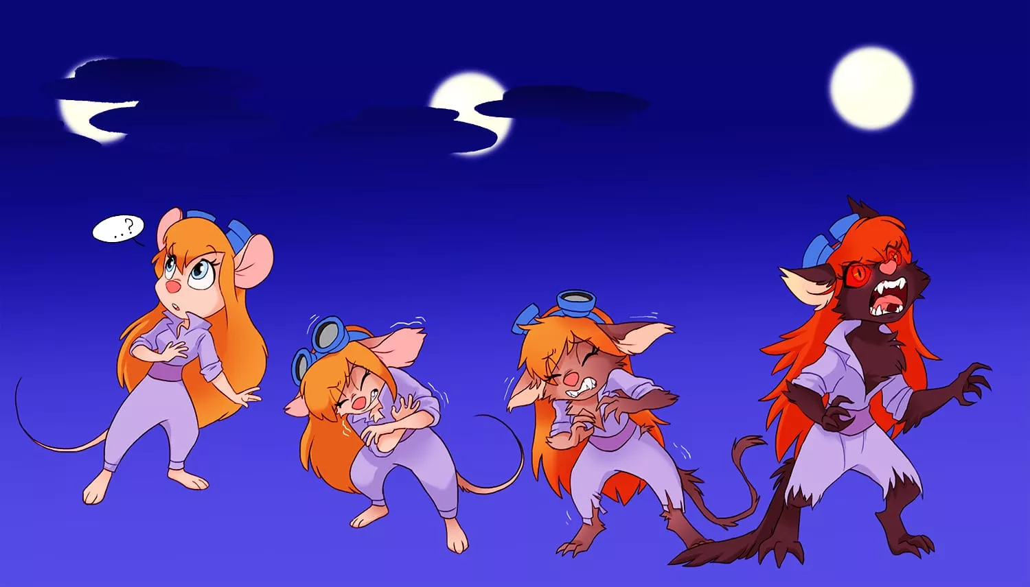 Gadget Hackwrench Is Smallest Werewolf. My Idea posted by MonsterGirlsLair
