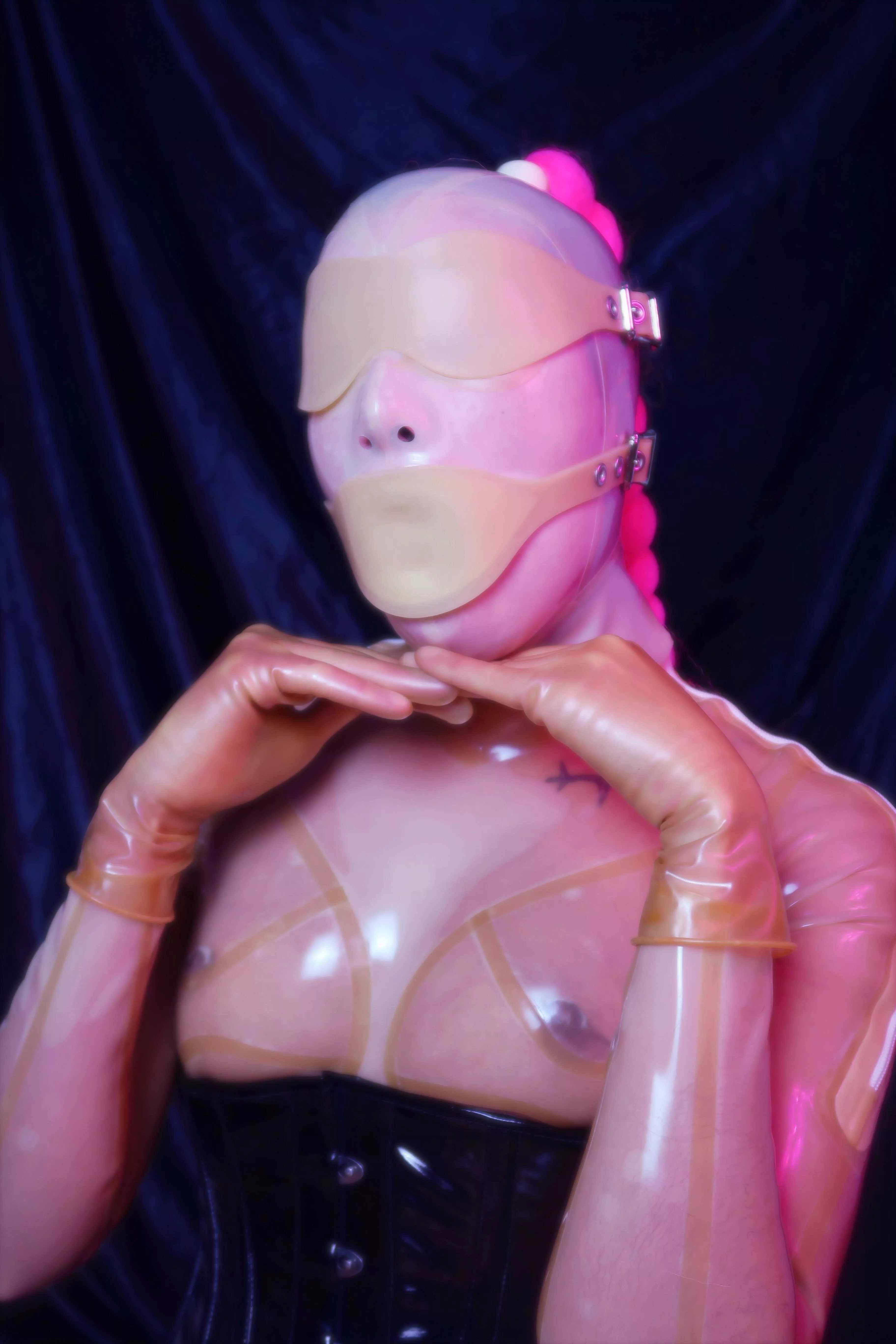 Gagged and sensory deprived. I’m all yours to play with 💖 posted by LtxGomita