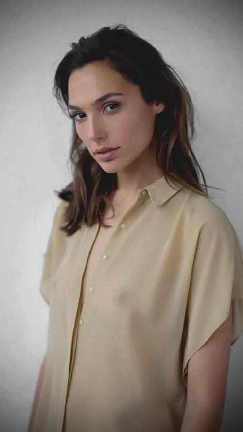 Gal Gadot nips in see through shirt are a treat to our eyes by expressionsmaniacs