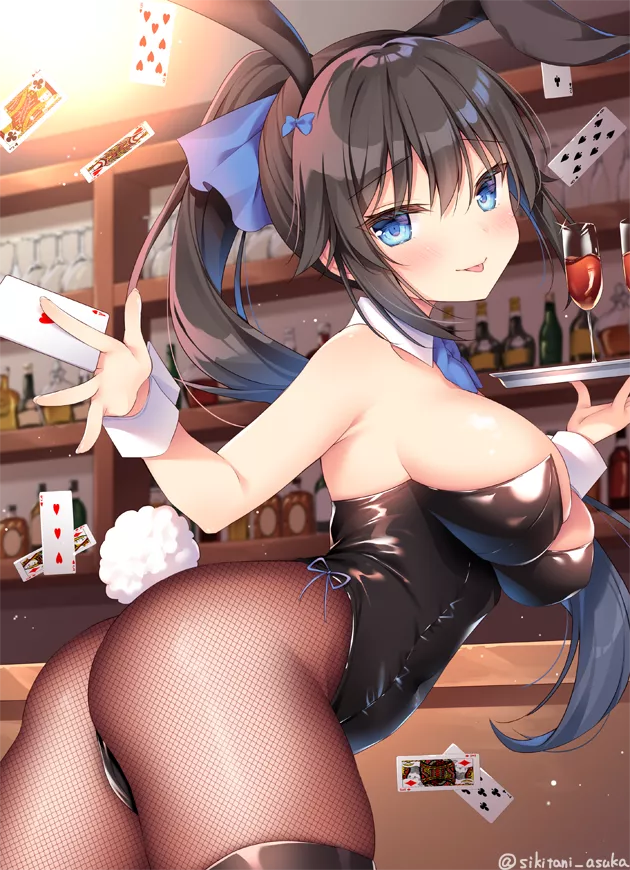 Gambling with Bunny Girl [original] posted by konosubaa002
