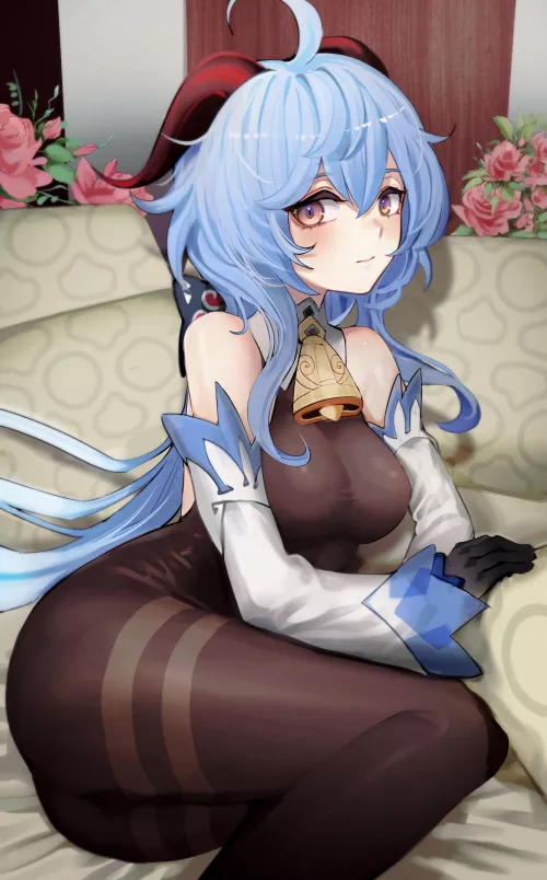 Ganyu Resting [Genshin Impact] by FlowerType