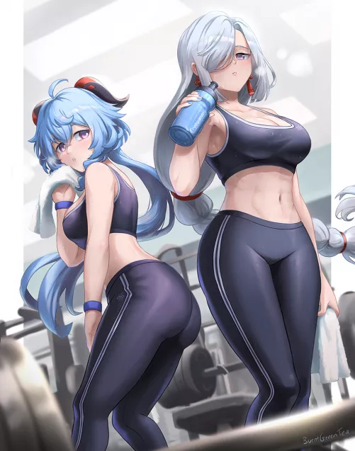 Ganyu & Shenhe [Genshin Impact] by BloxXx09