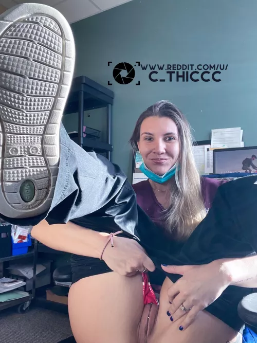 Get under my desk and pretend to be the doctor 👀[OC] by C_thiccc