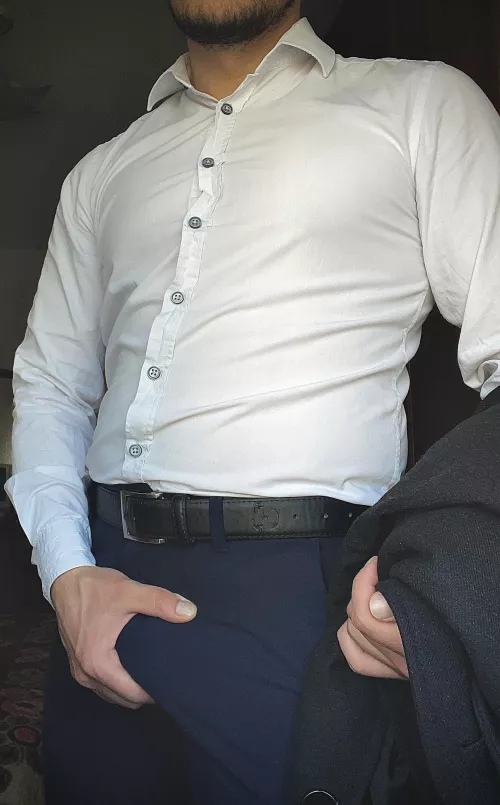 Geting ready for the day and checking the package by TheManOnSuit1