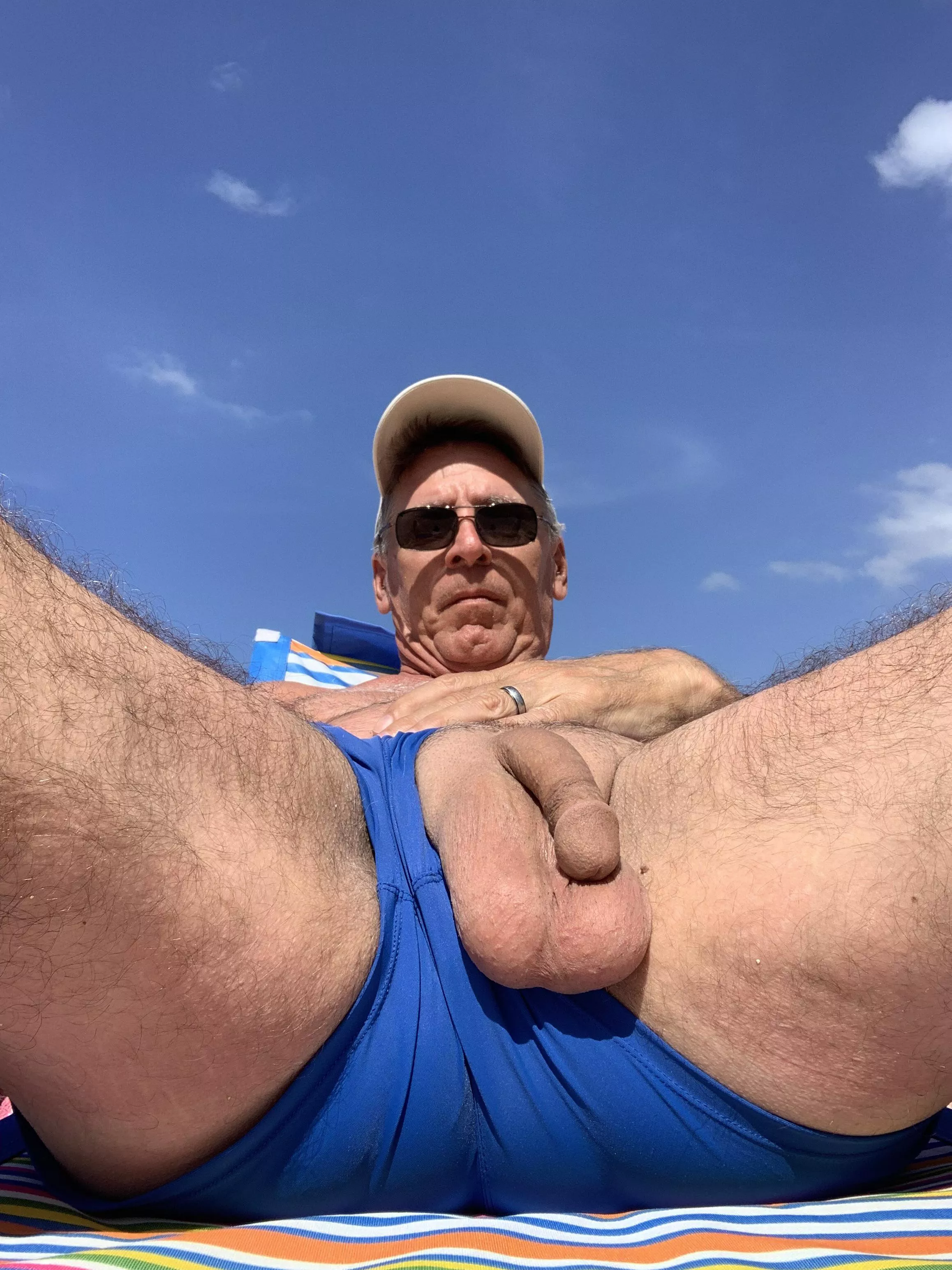 Getting a little sun on my low hangers. posted by happywhennude