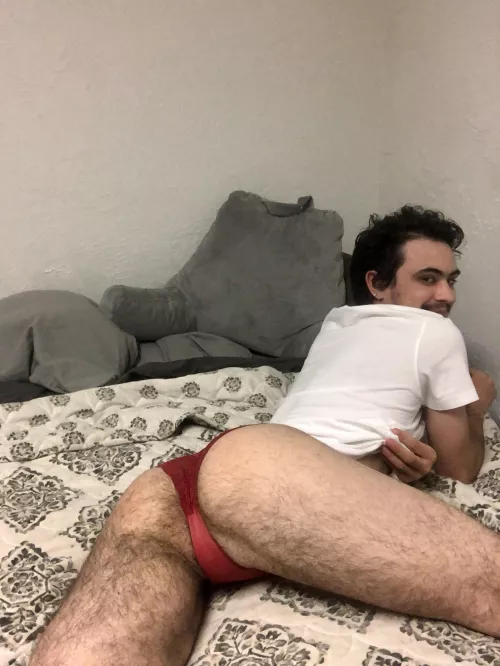 getting hairier by the day 🍑 T really does wonders! by genderbredman