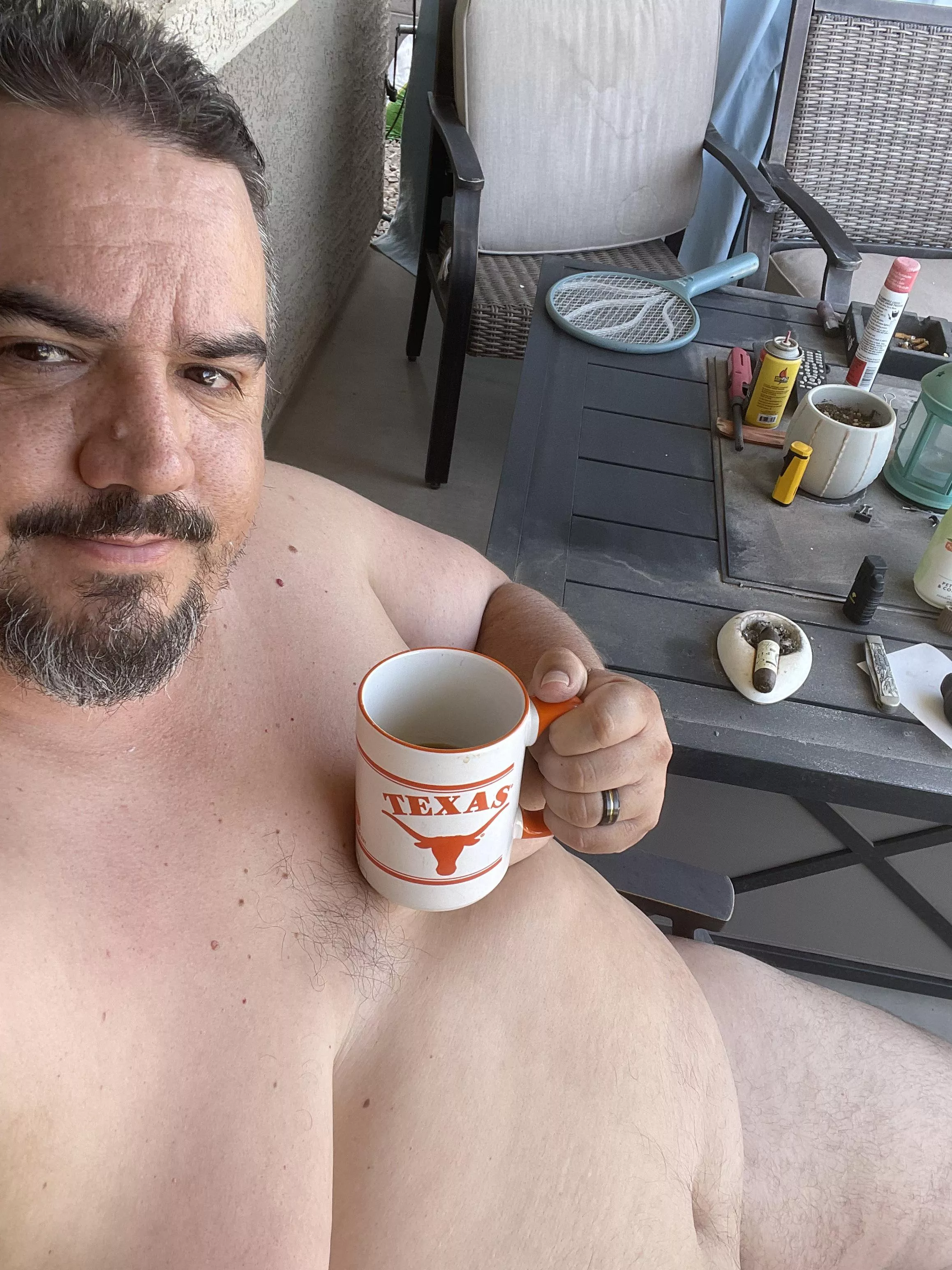 Getting hot in Phoenix. Mornings are becoming the only time to have coffee outside these days. posted by Rlmacho5