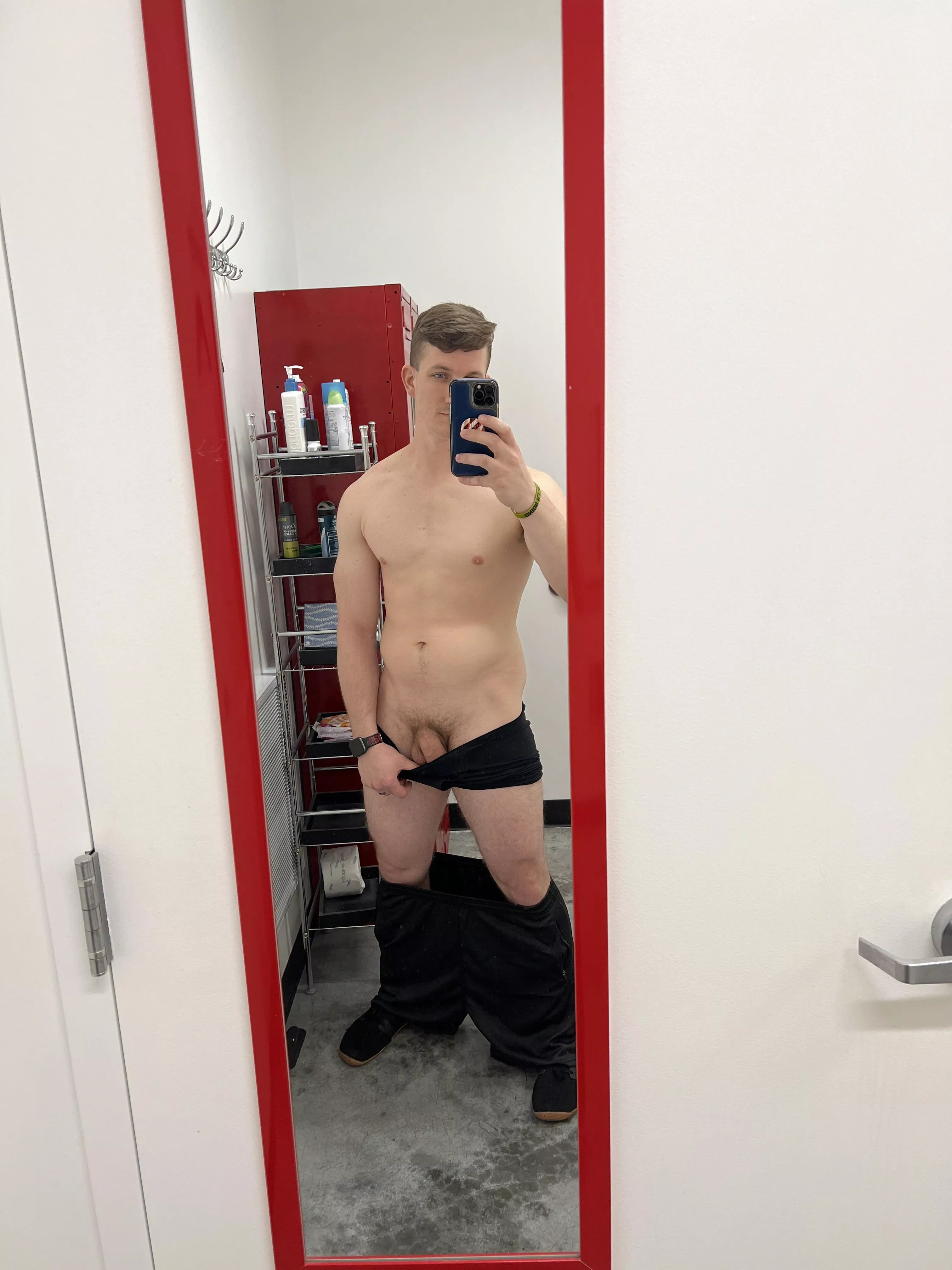 Getting naughty just before my fitness class 😉 posted by Maxishisname