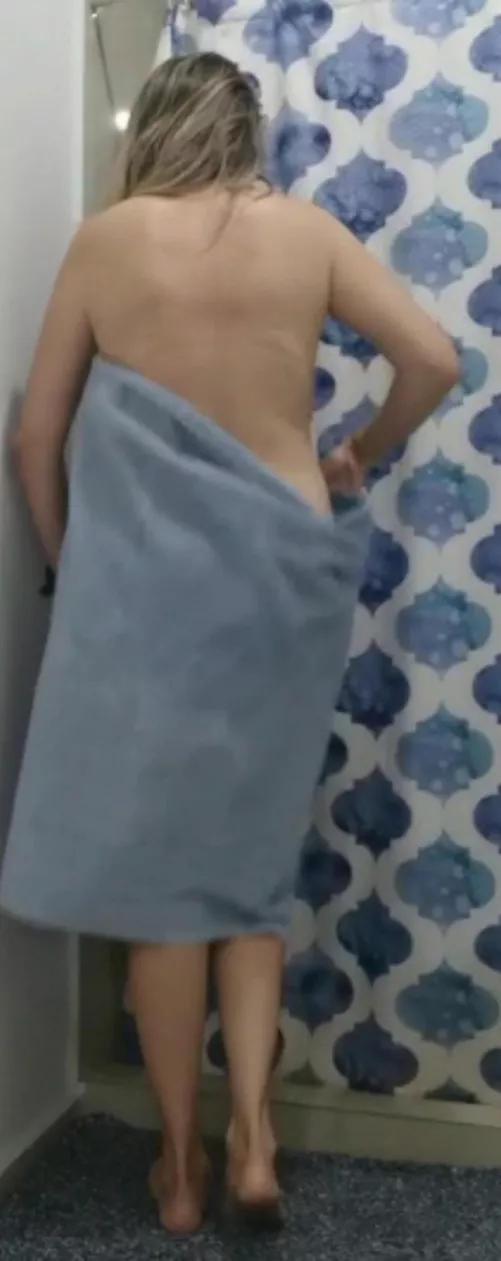 getting ready for a bath after a workout routine with my gym instructor (f) by notyourprincesss