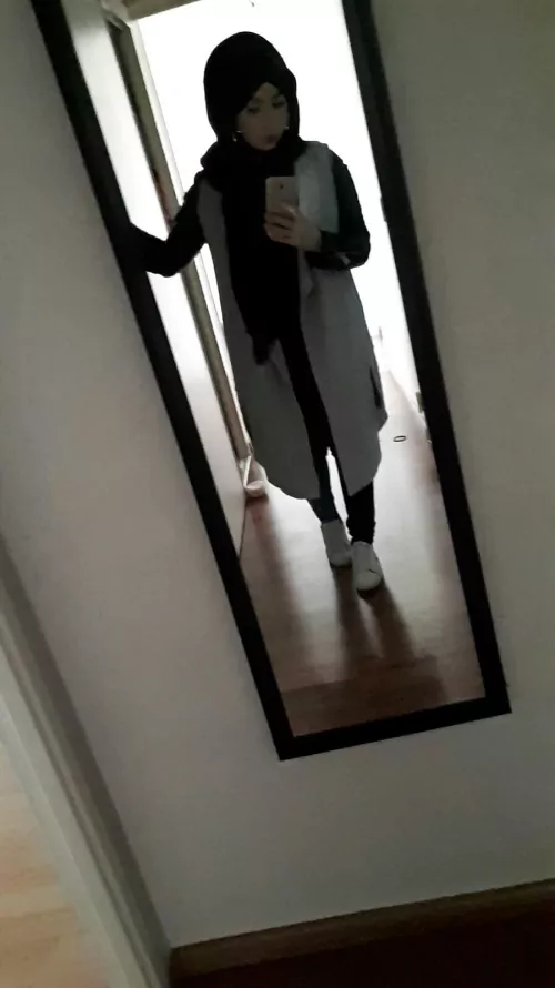 Getting ready for Friday prayers, do I look innocent today? 🧕🙈 by hornypakistanixx