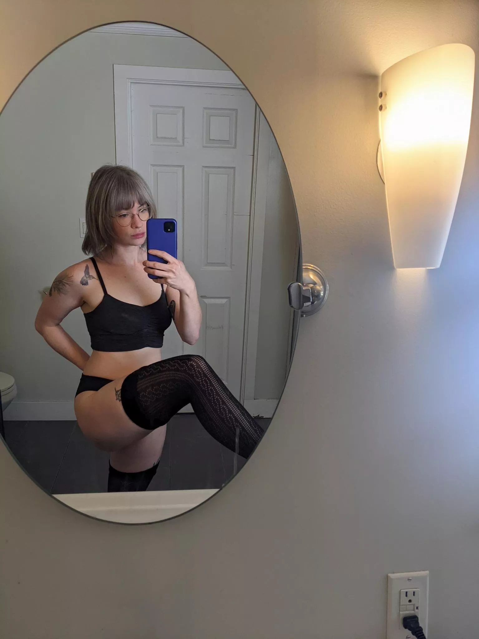 Getting ready for work, hope you all have a horny day! posted by misssilverwitch