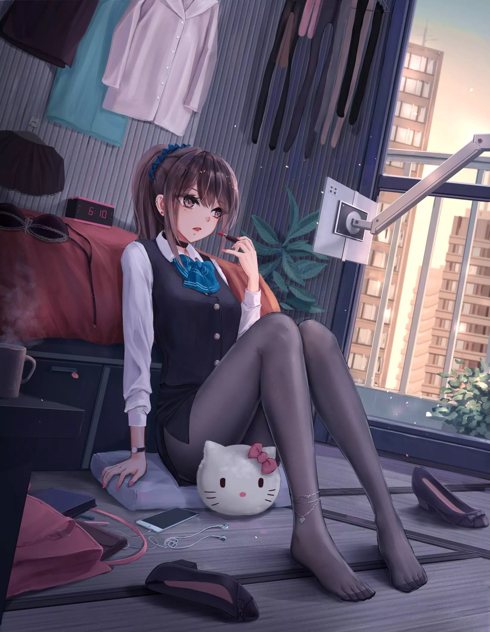 Getting Ready for Work [Original] posted by CheetahSperm18