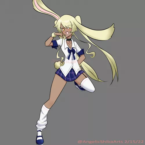 Gijinka Lopunny Femboy (Milk-chan) by PossiblePrior3182