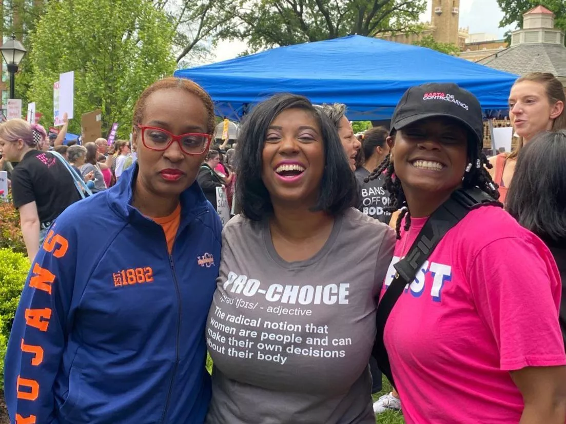 Girl in the red glasses is not having a good time. posted by AngelaWhiteSupremacy