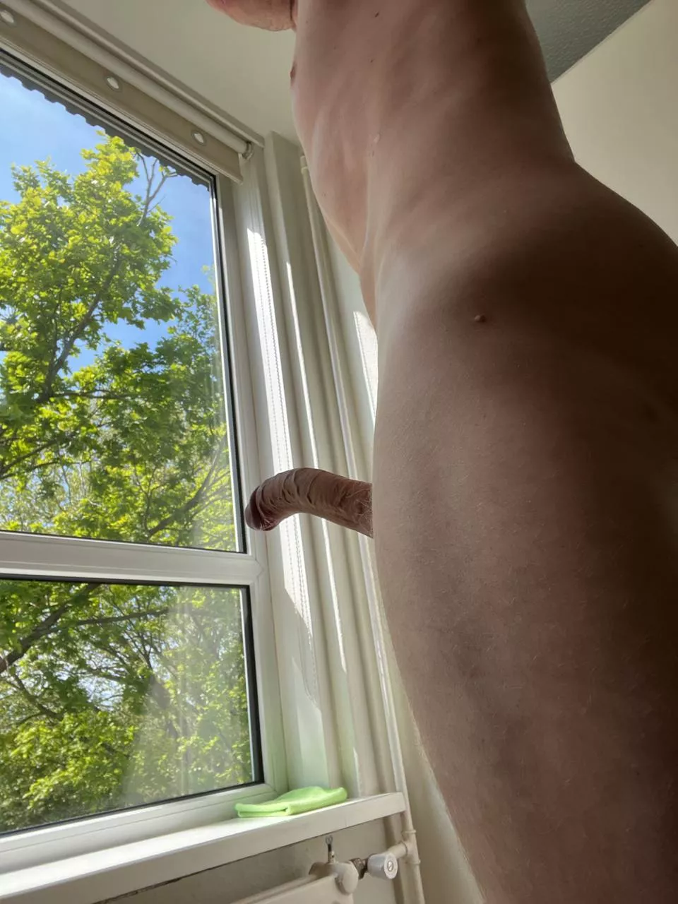 Giving neighbours a little show posted by curvedboyx